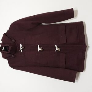 Garage utility wool blend hooded coat S/P Cozy Event Fleece Lined Y2k